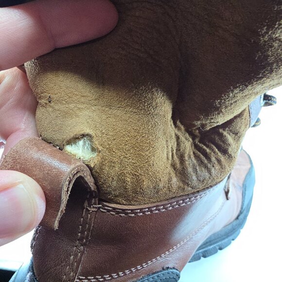 UGG Australia Butte Waterproof Vibram Leather Winter Boots Brown Size 5 Gore-Tex - Picture 11 of 12